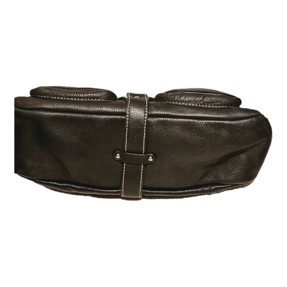 Donald J Pliner Black Leather Shoulder Bag Size Small - Picture 4 of 16